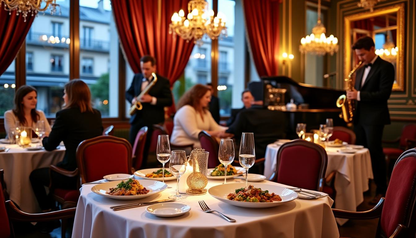 découvrez les 10 meilleurs restaurants parisiens où savourer une cuisine délicieuse tout en profitant d'une ambiance musicale festive pour une soirée inoubliable.