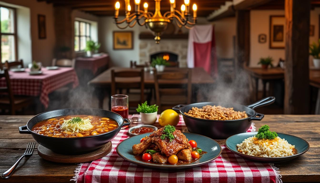 découvrez l'auberge basque, un temple culinaire où plus de 60 ans de passion gourmande subliment la garbure, le poulet basquaise et le ris de veau dans une ambiance chaleureuse et authentique.