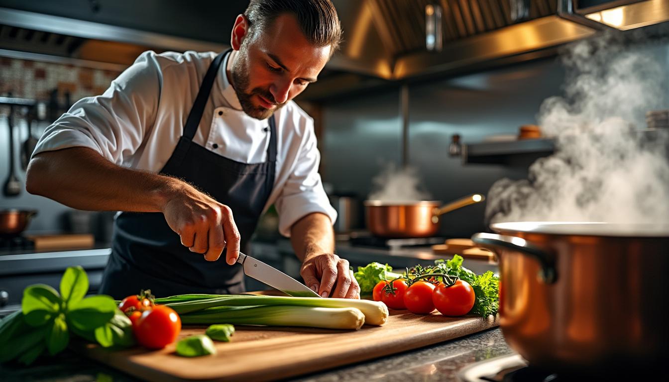 découvrez thierry beglio, maître de la gastronomie locale, qui transforme chaque plat en un véritable spectacle culinaire vivant alliant tradition et créativité.