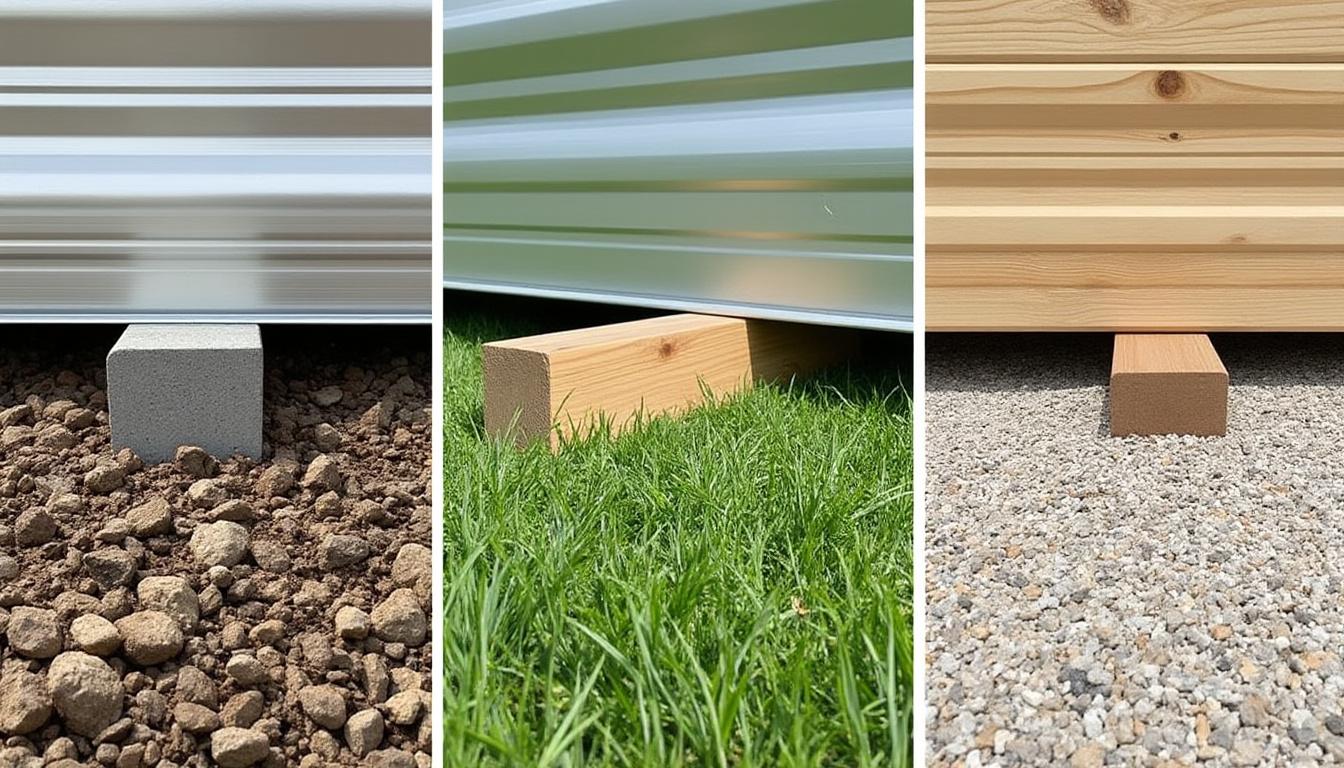 découvrez comment choisir le support idéal pour votre abri de jardin en métal, avec des solutions adaptées à chaque type de sol pour garantir stabilité et durabilité.