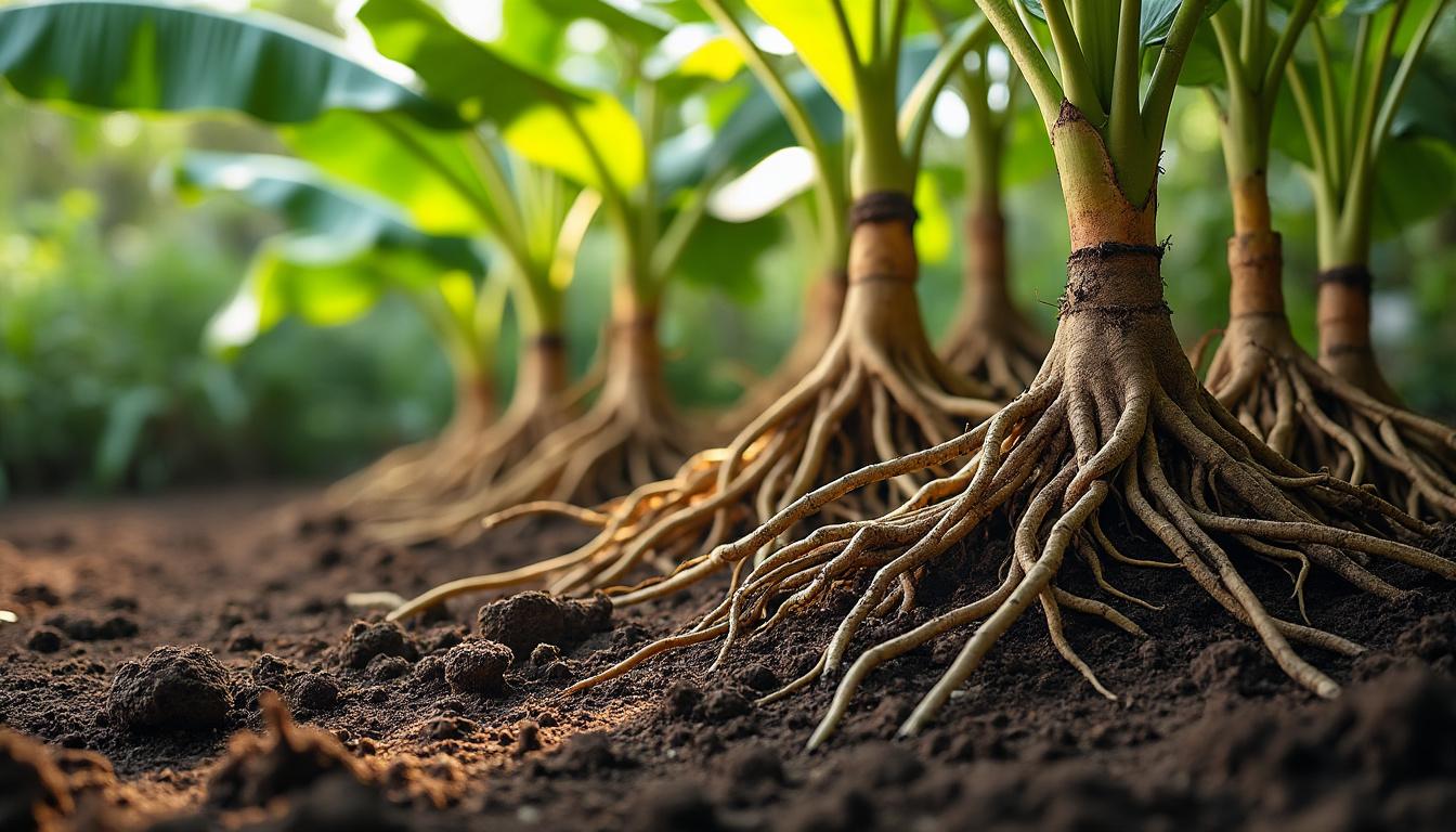 découvrez notre guide complet sur les racines de bananier : apprenez à planter, diviser et soigner vos bananiers pour un jardin ensoleillé et prospère.