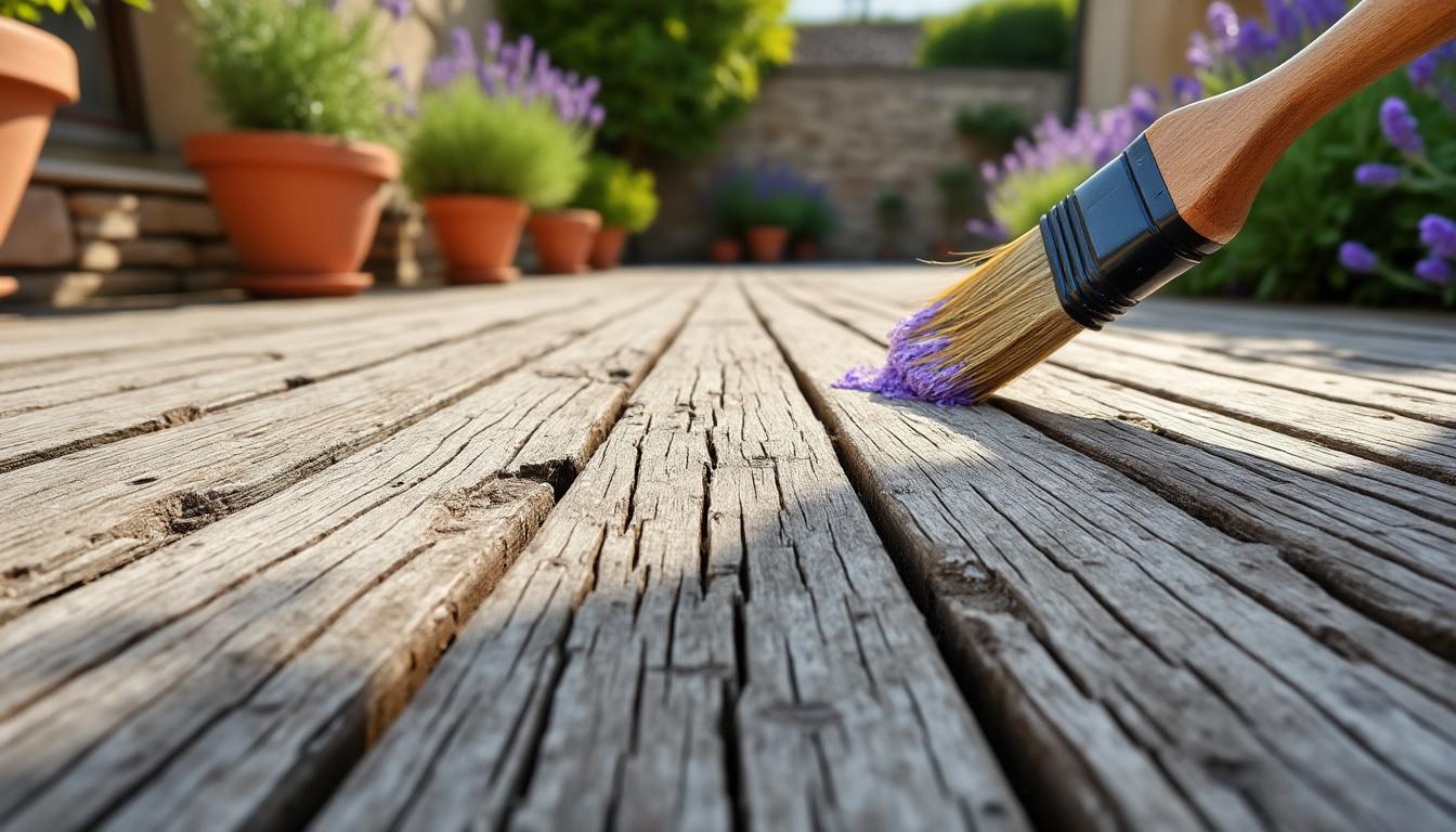 découvrez comment l'acide oxalique peut redonner éclat et vie à votre terrasse provençale ternie. guide pratique pour un bois nettoyé et revitalisé en toute simplicité.