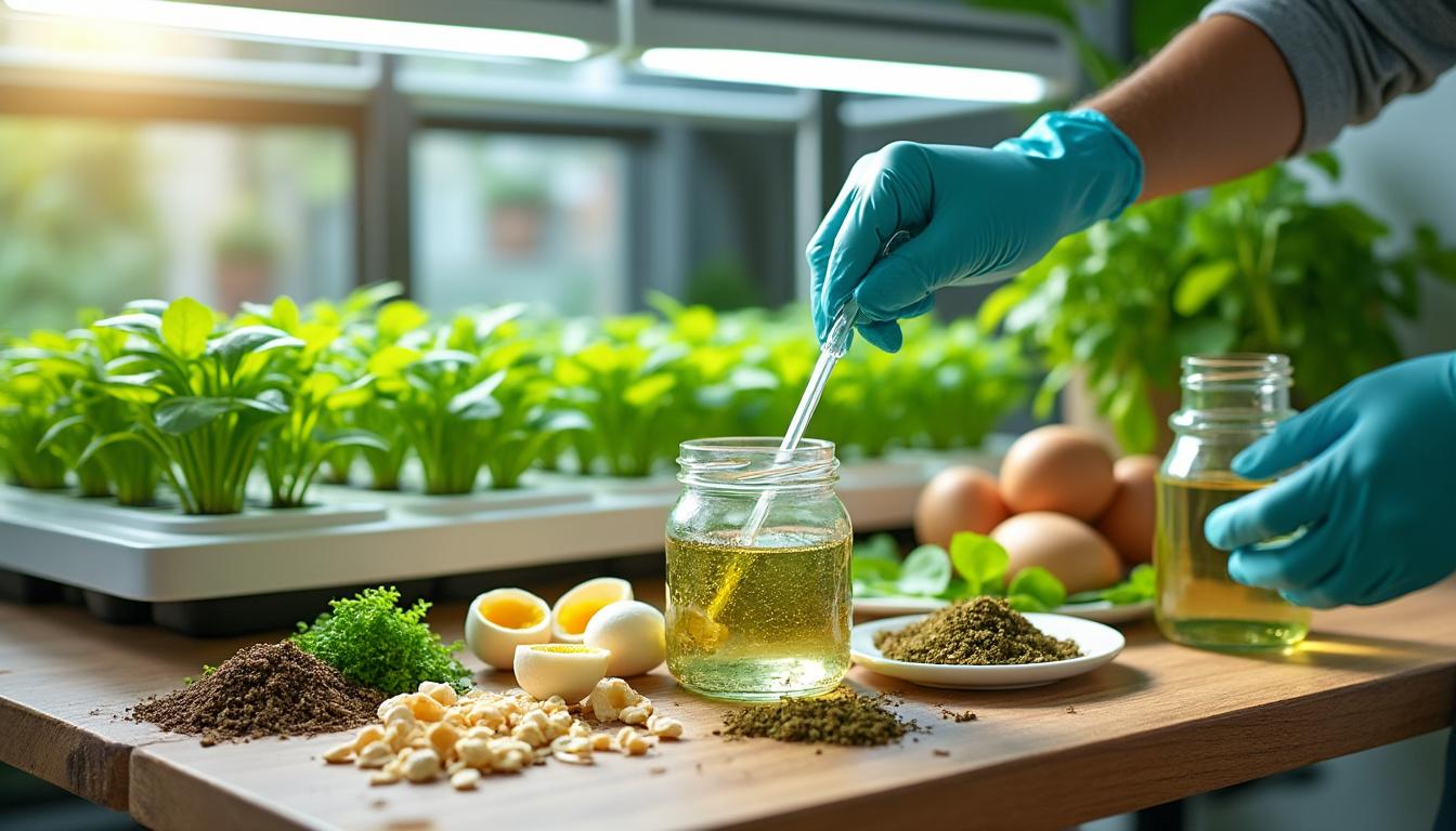 apprenez à fabriquer votre engrais hydroponique maison, une solution nutritive économique et efficace pour des plantes saines et une culture durable.
